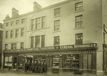 Henry Thompson furnishing and general ironmonger Market Square Penrith c1900