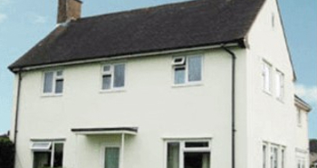 House with external wall insulation