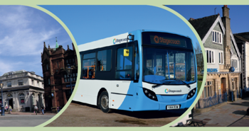 Appleby town centre, Stagecoach bus and Penrith town centre